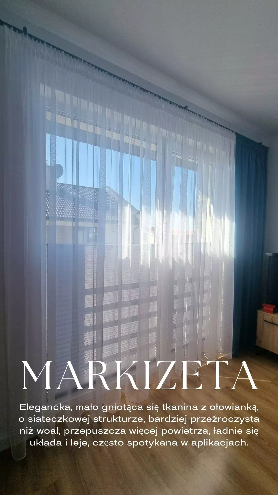 firana do salonu z markizety